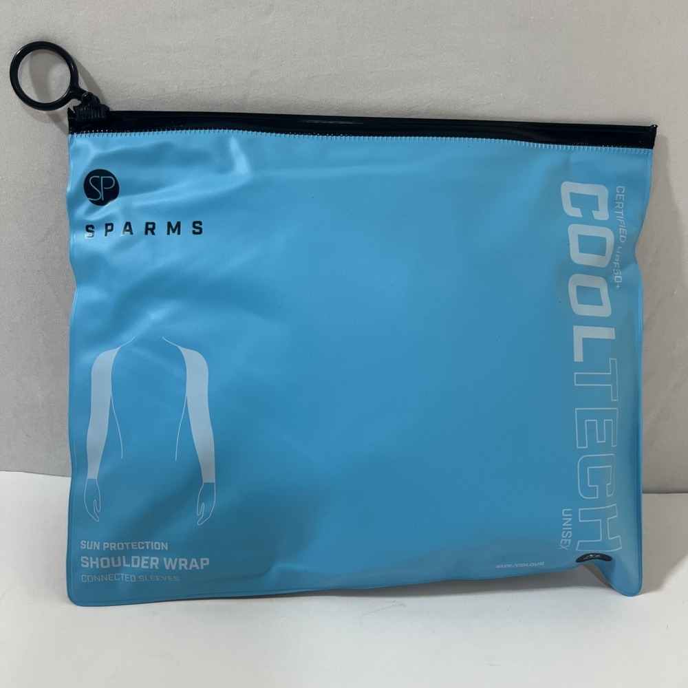 SParms UPF 50+ Shoulder Wrap Sun Protection Cooling Sleeves Black XL Unisex